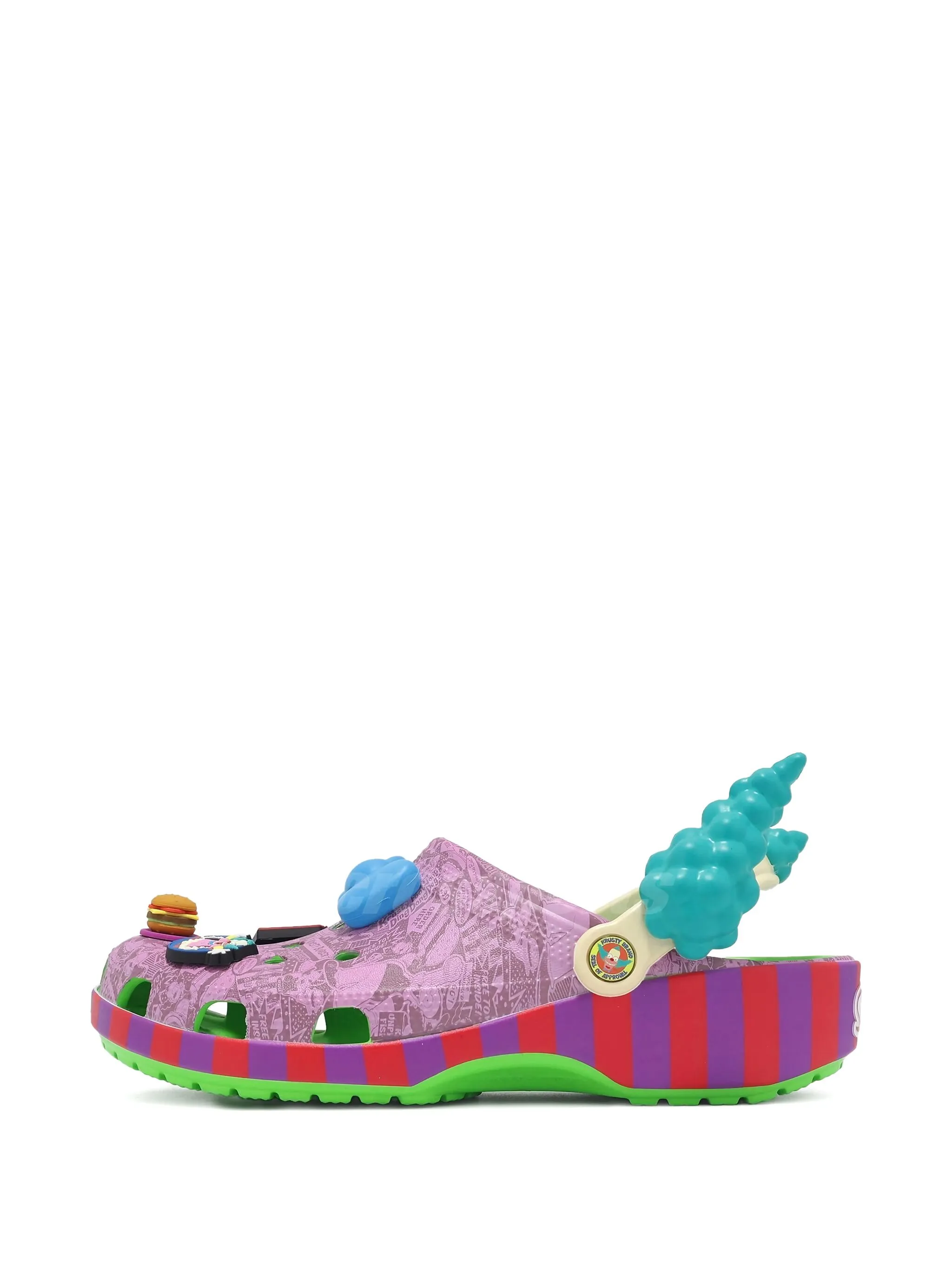 Сандалии Krusty the Clown из коллаборации с The Simpsons Crocs, розовый — фото 3