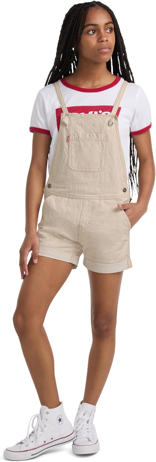 Levi's baby-girls And Baby Denim Shortall, Irish Cream — фото 3