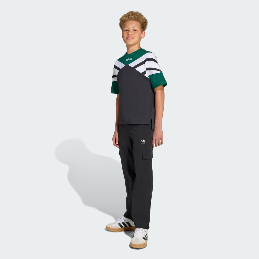 Спортивные брюки Adidas Oh Woven Cargo Kids, черный/белый — фото 3
