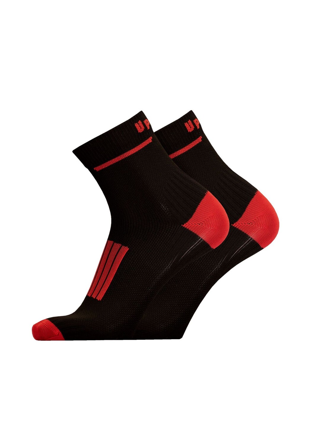 

Носки для бега FRONT, 2 шт., с мягкой подушкой UphillSport, цвет Black Red