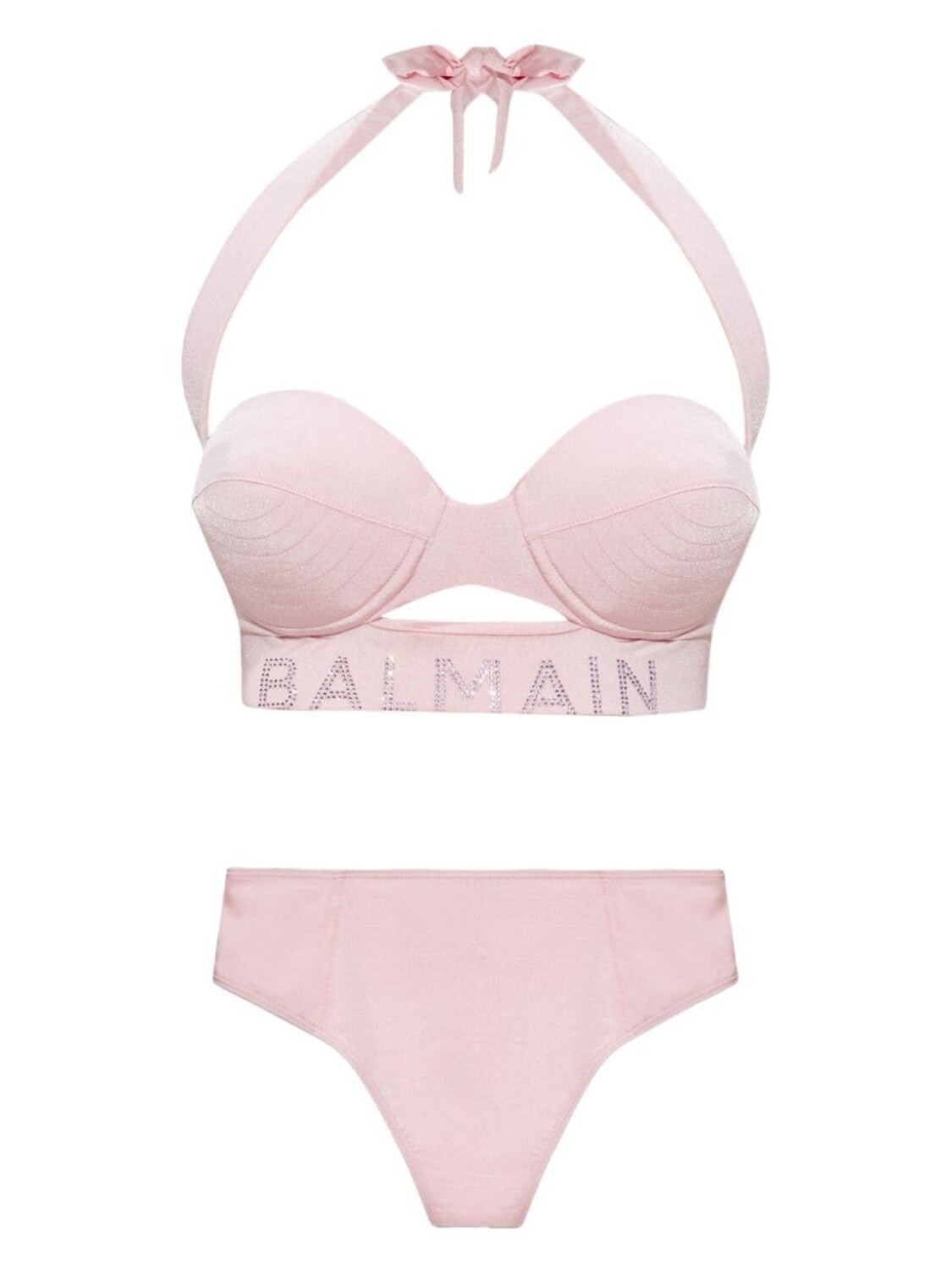 

Balmain комплект бикини с логотипом, розовый
