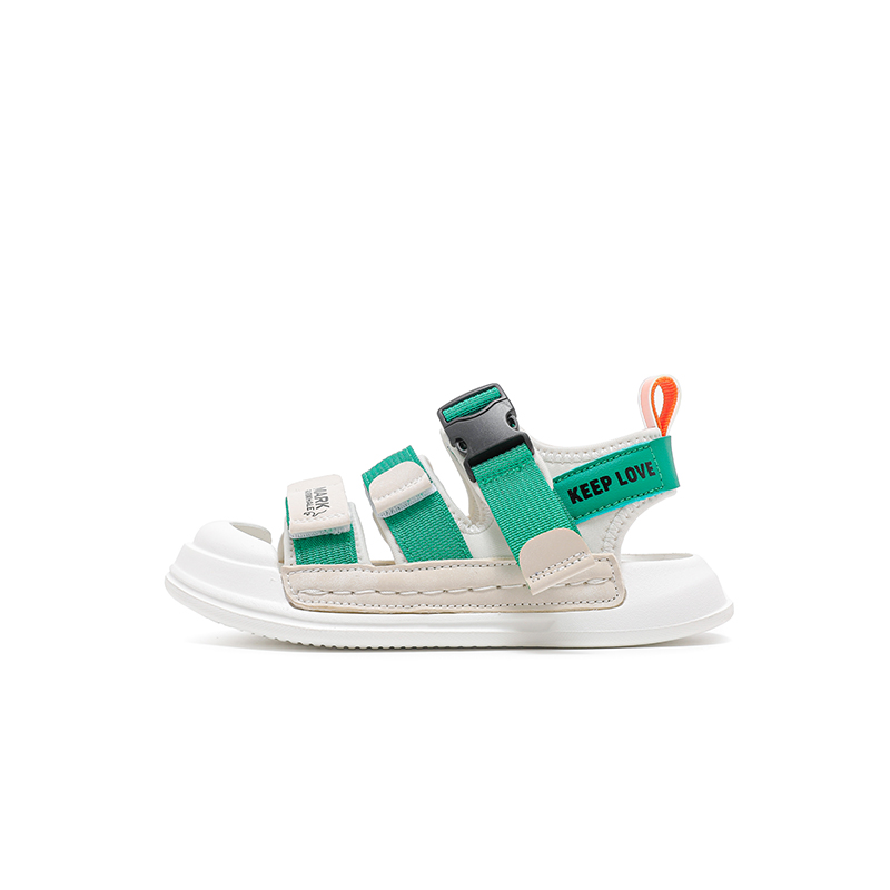 

Прочные дышащие детские сандалии для детей FAIRWHALE, Beige/Forest Green