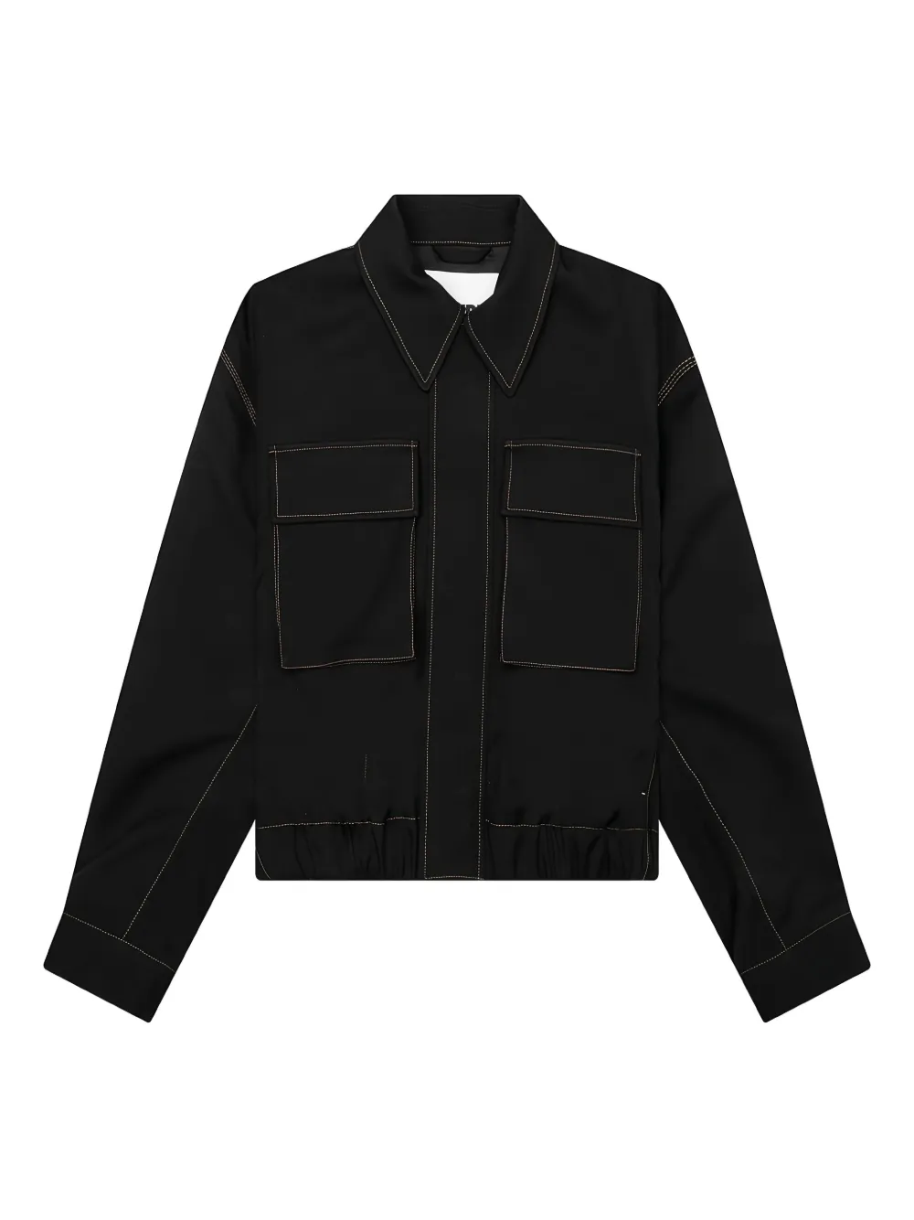 

Куртка с контрастной строчкой JIL SANDER, черный