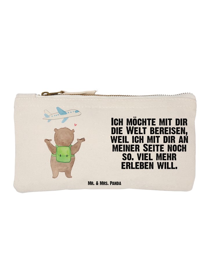 

Mr. & Mrs. Panda Пенал с изображением медведя, самолетика и надписью белым цветом