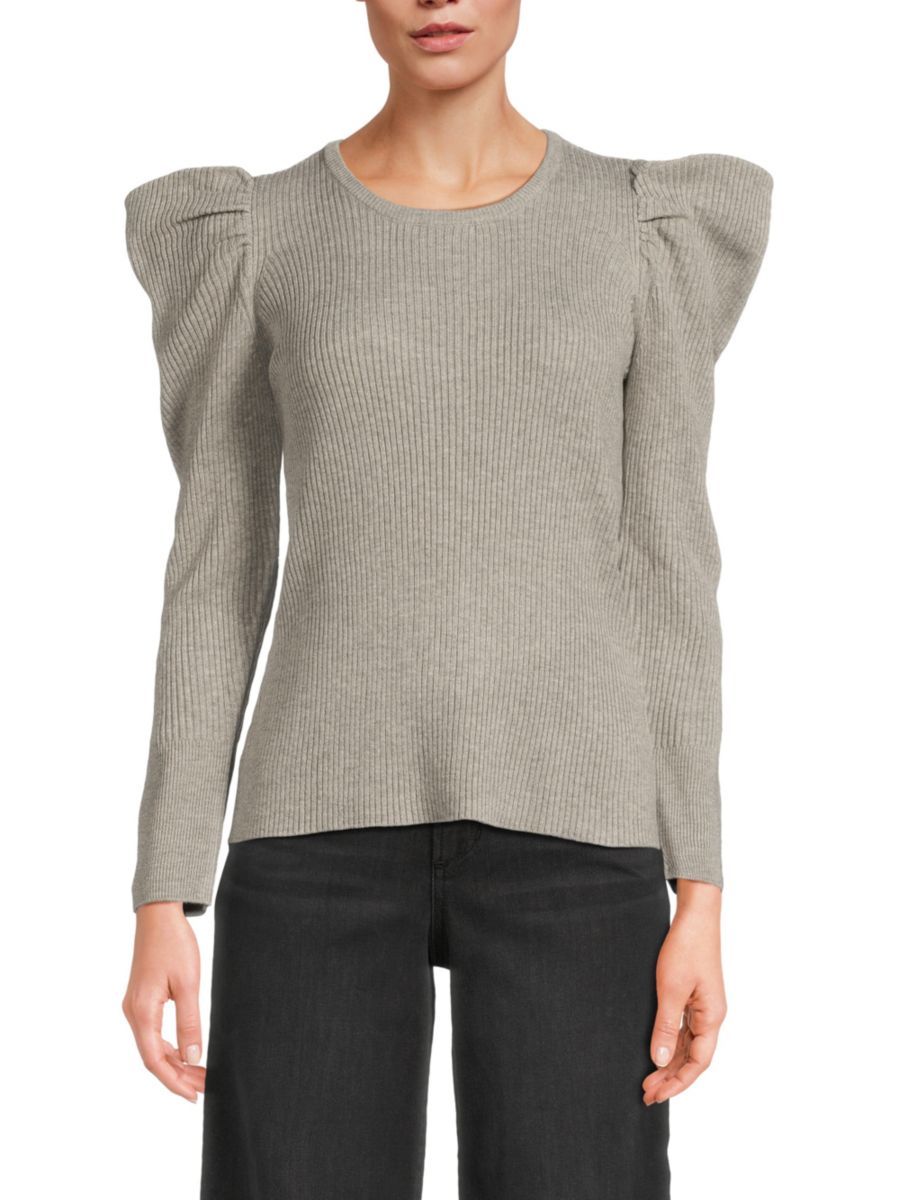 

Топ с рукавами-фонариками и резинкой Joe's Jeans, цвет Heather Grey