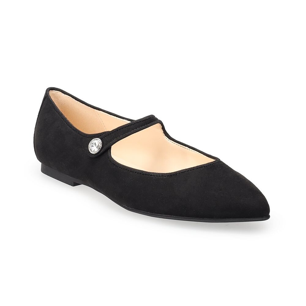 

Женские туфли на плоской подошве с острым носком Nine West Helo, черный