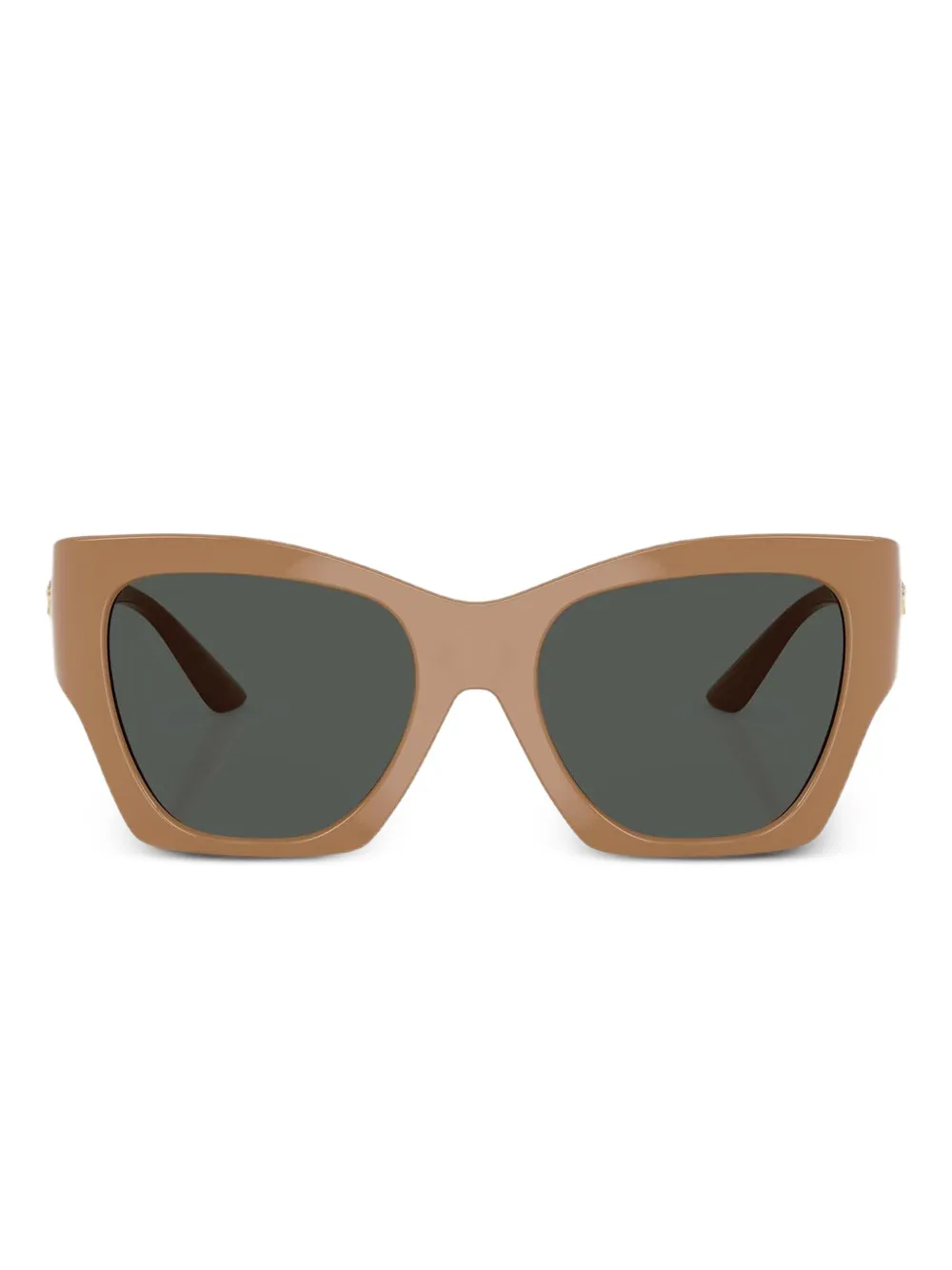 

Солнцезащитные очки в массивной оправе с декором Medusa Versace, коричневый