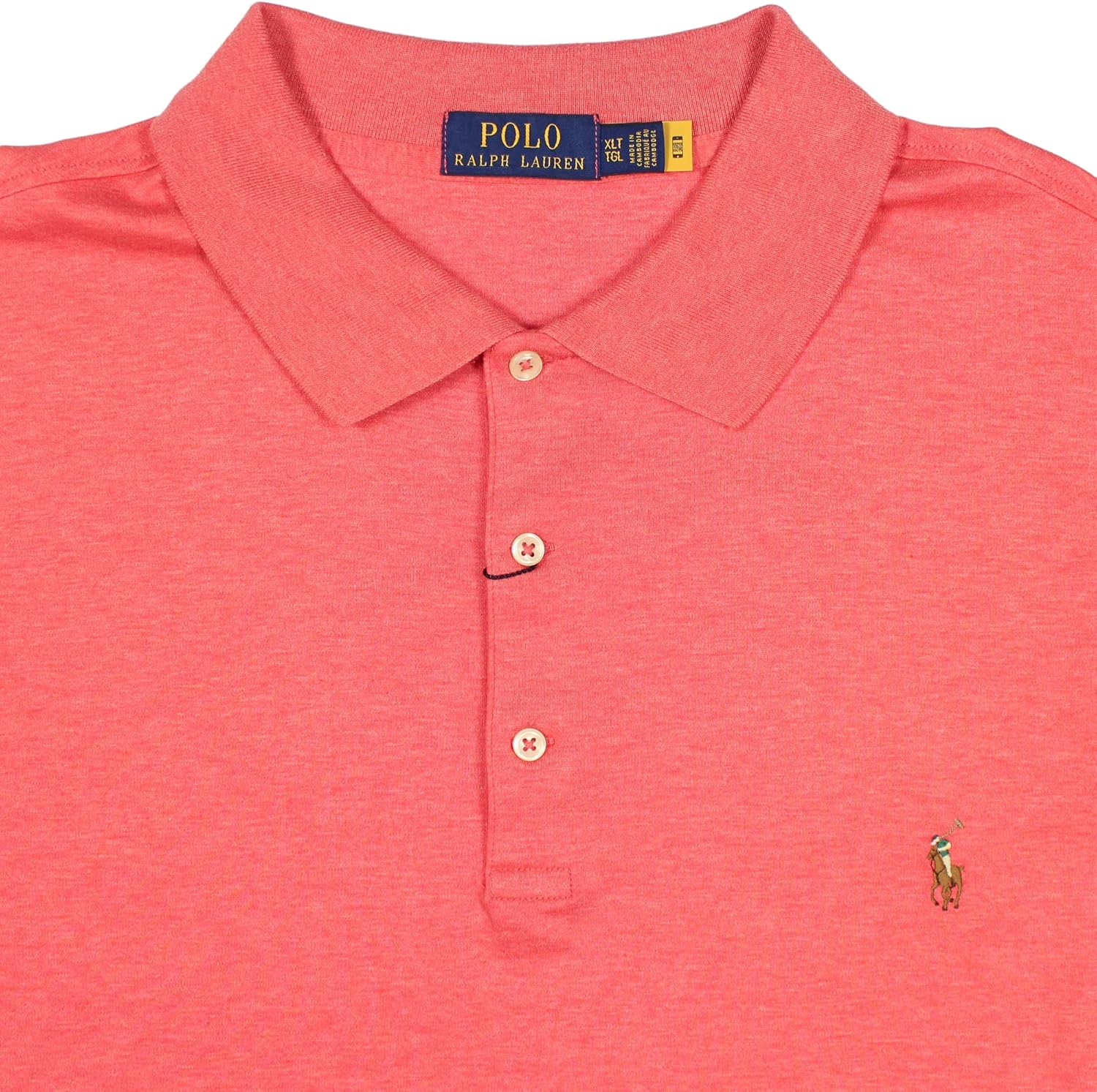 Polo Ralph Lauren mens Classic, Pink Heather 048 — фото 2