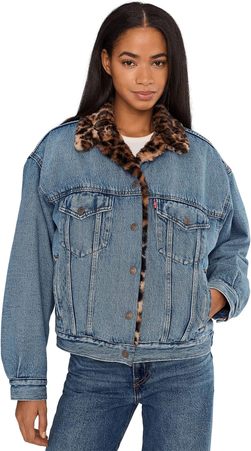 

Женская меховая куртка Trucker 90-х Levi's Premium, Dolly Day