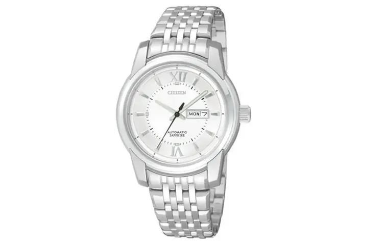 

CITIZEN Часы Automatic Mechanical Movement Stainless Steel Strap Watch Women's Watch White Dial, Silver