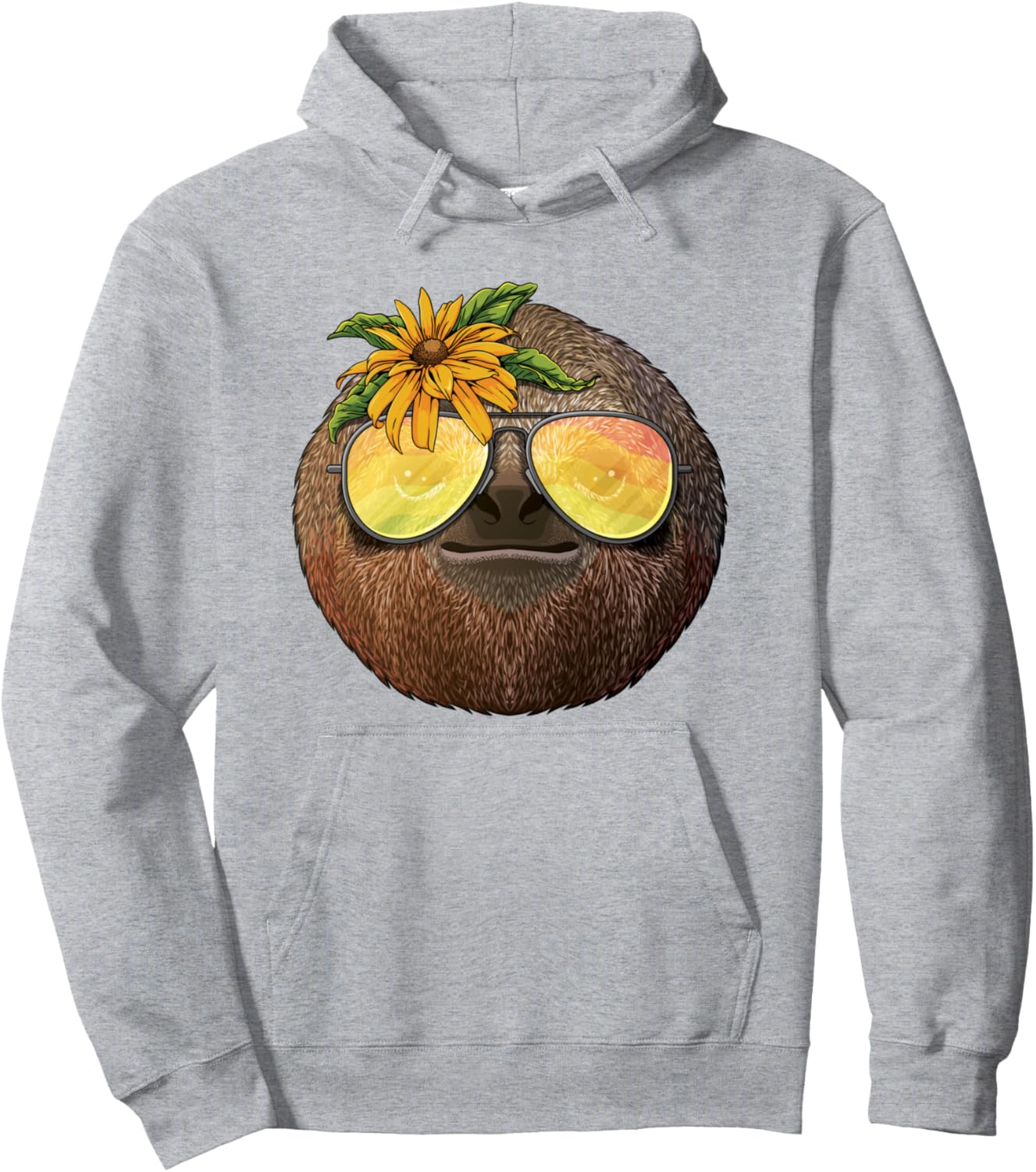 

Летний ленивец, тропический отдых, летняя пляжная толстовка Summer Animals, серый