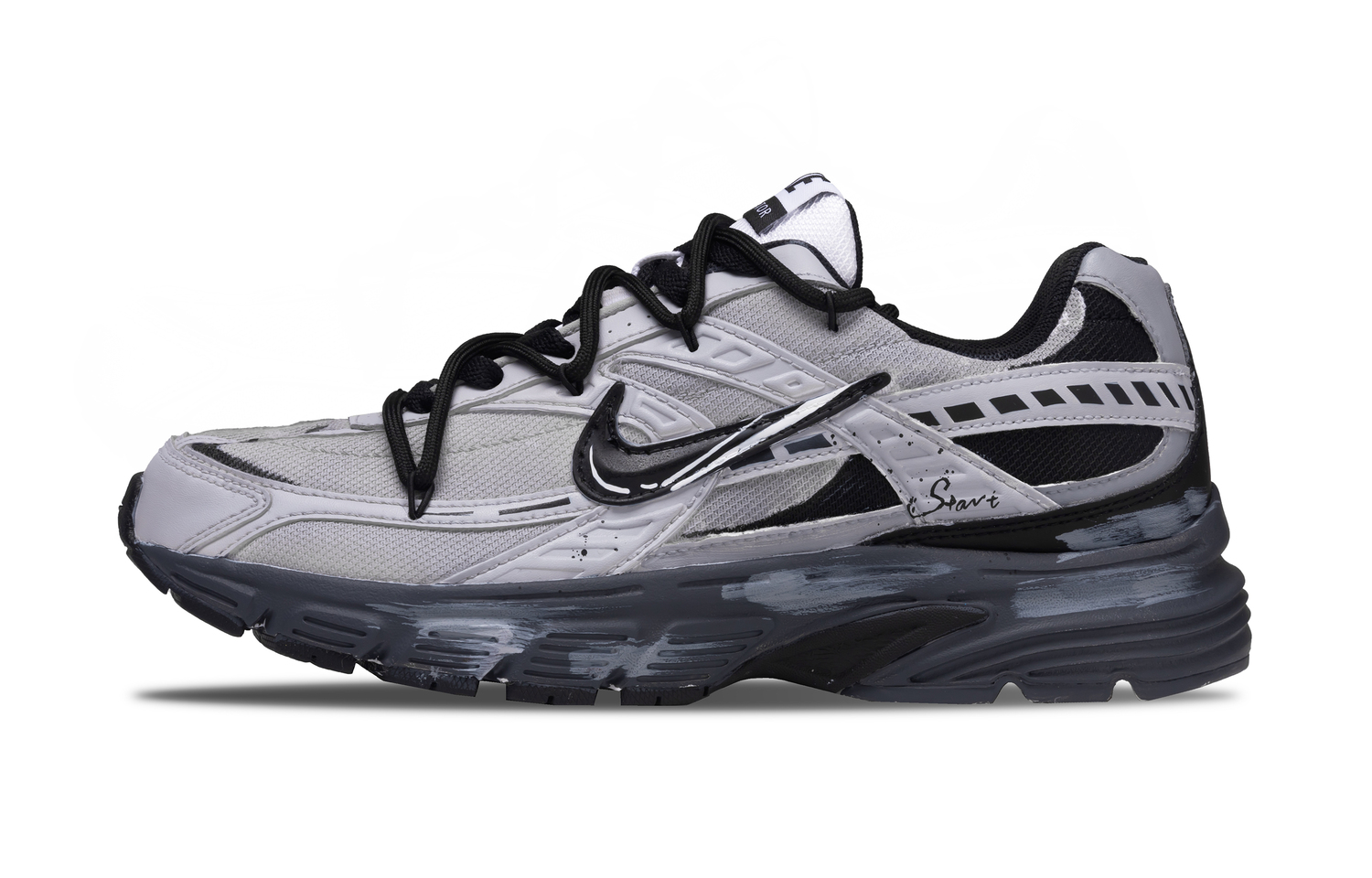 

Кроссовки мужские серые низкие повседневные для города и пробежек с амортизацией Initiator, дышащие и поддерживающие Nike, серый