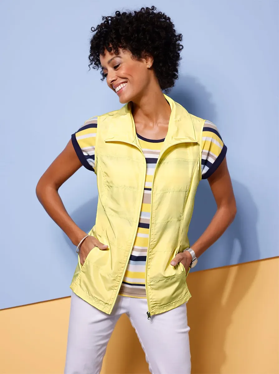 

Короткий жилет Classic Basics, цвет Zitrone
