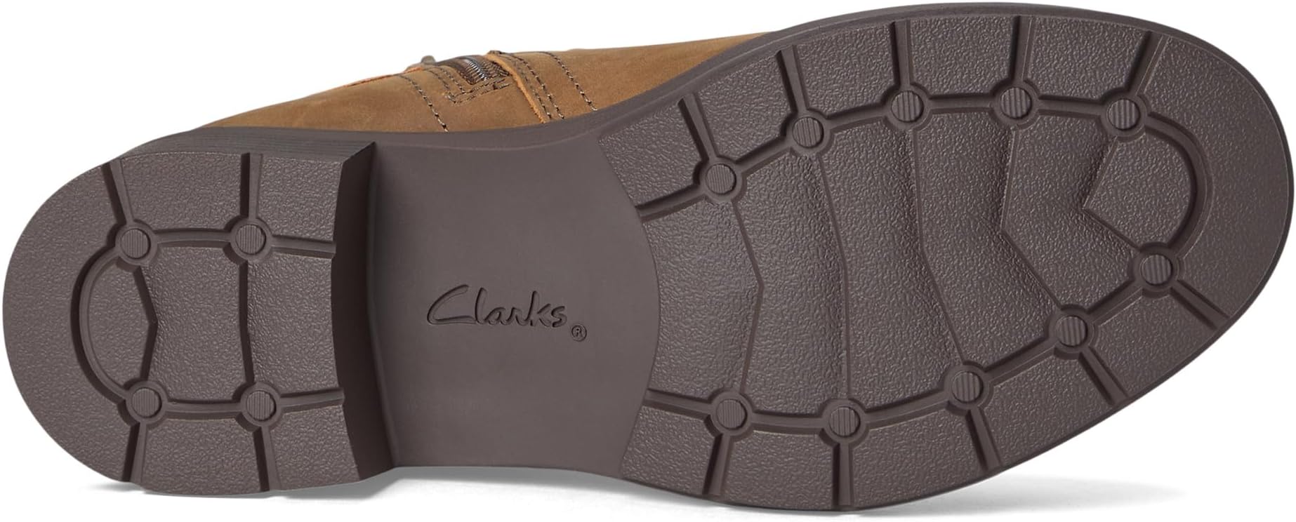 Ботильоны женские Clarks Hearth Kaylie с переплетенным стильным ремешком кожаные, коричневый — фото 3