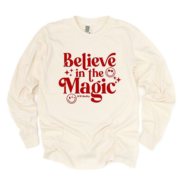 

Футболка с длинным рукавом SWSmiley believe in magic sparkle Simply Sage Market, Ivory, Зеленый, Футболка с длинным рукавом SWSmiley believe in magic sparkle Simply Sage Market, Ivory