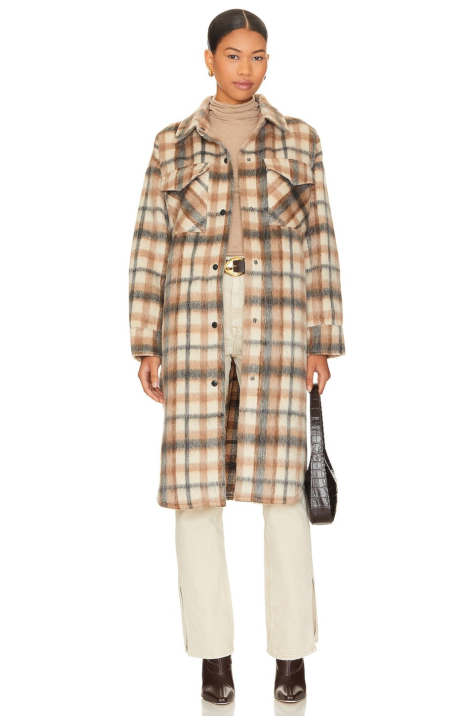 

Куртка Steve Madden Chloe Shirt, цвет Cream Multi