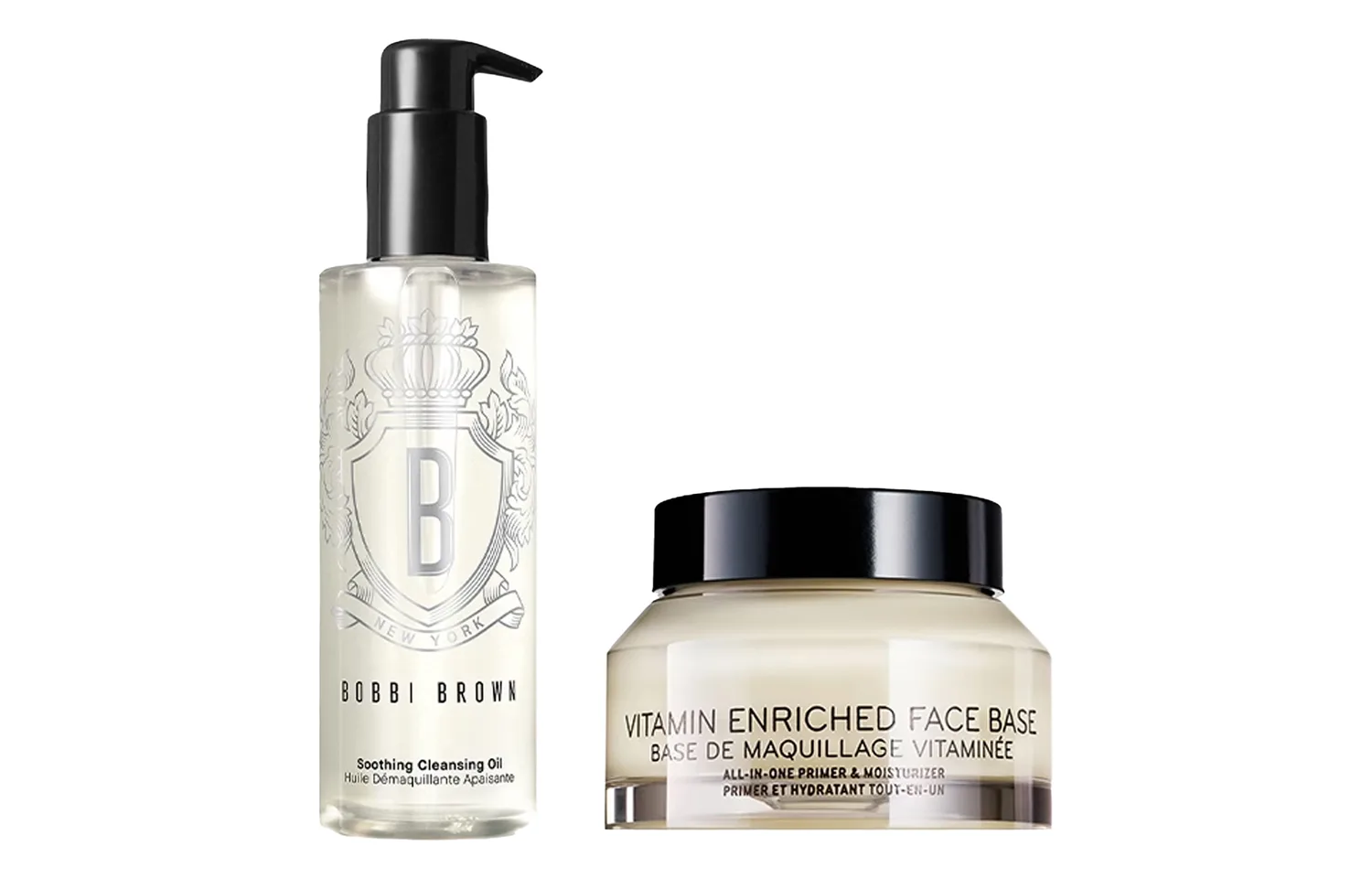 BOBBI BROWN Набор для ухода за кожей унисекс, 2 Water-Based Cleansing Oil 200ml+Primer & Moisturizer 50ml