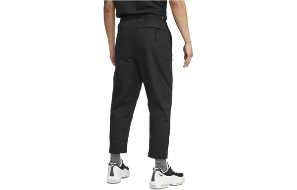 Брюки men's solid color lacing sports pants/trousers/joggers black Nike, мультиколор — фото 2