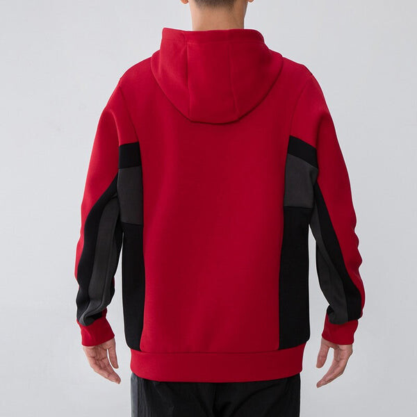 Куртка adidas St Kn Spcr Jkt Contrasting Colors Pocket Knit Sports hooded Logo Jacket Red, красный — фото 4