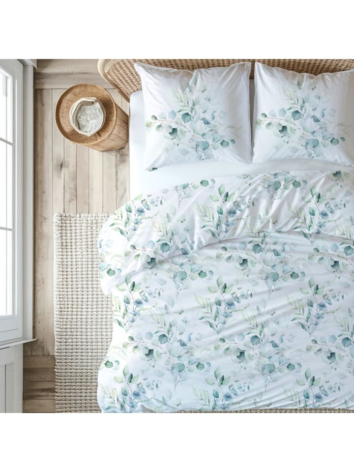 

Постельное белье TRAUMHELDEN Set Eukalyptus Blumen Blätter Zweige, зеленый