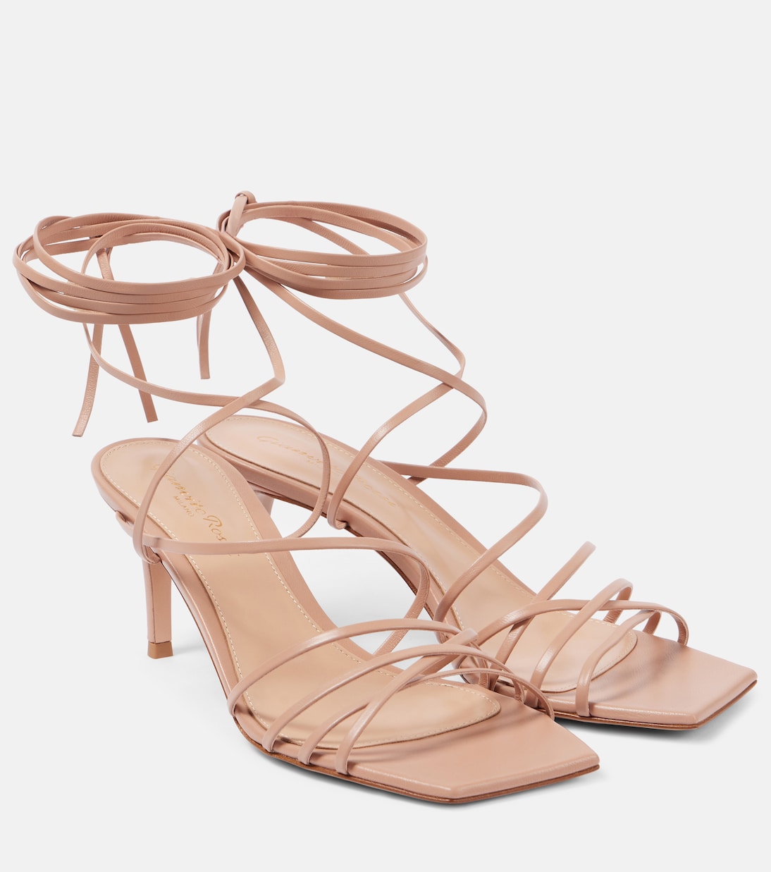Кожаные сандалии Gianvito Rossi, Peach