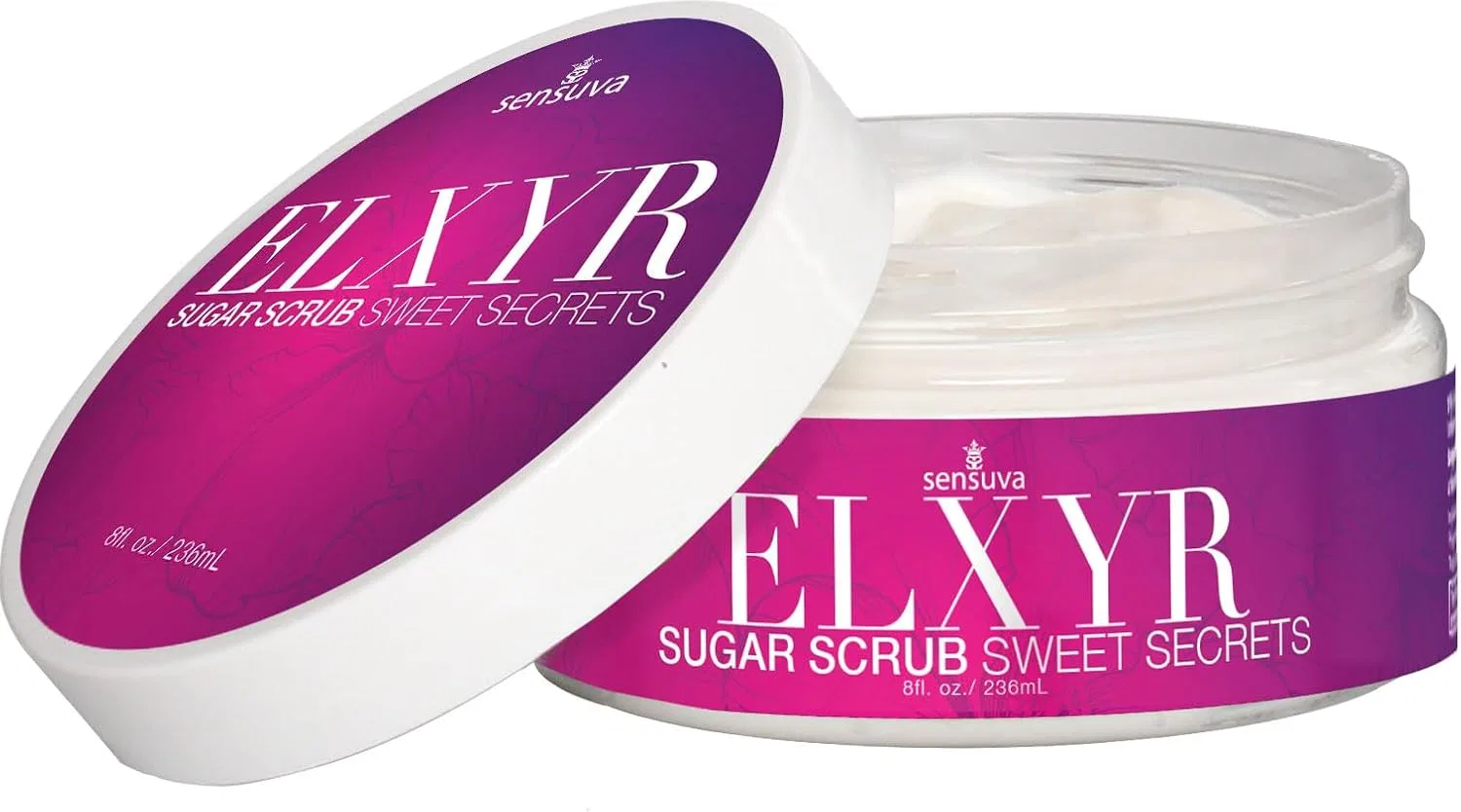 Скраб для тела Sensuva ELXYR Sugar Scrub с ароматом граната, инжира, кокоса и плюмерии, 8 oz — фото 2