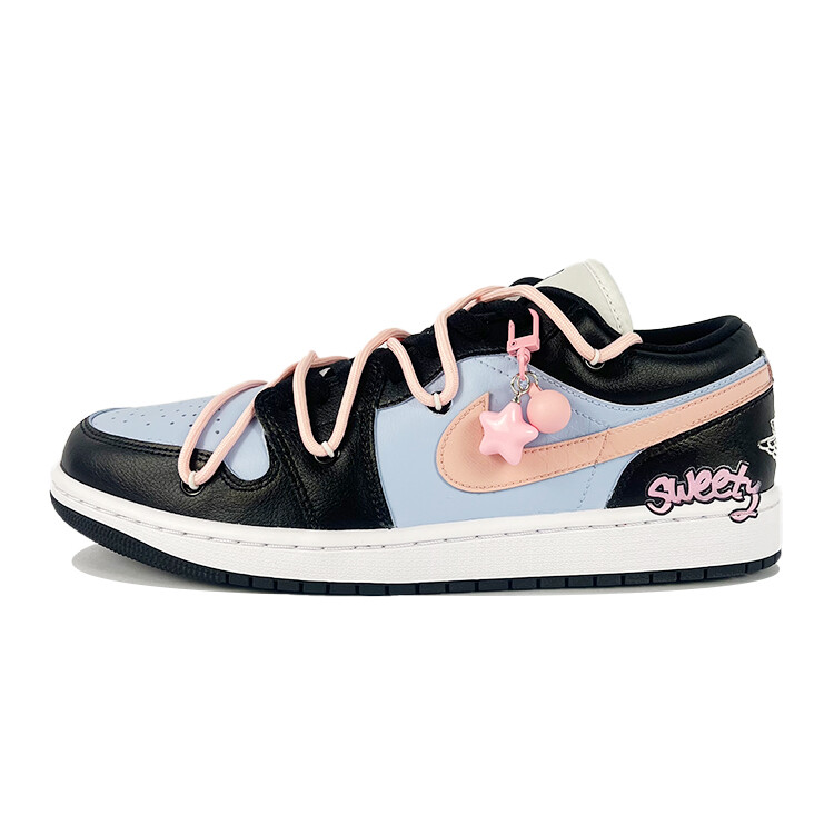 

Кроссовки Air Jordan 1 Vintage Basketball Shoes Women's Low-top Black, черный