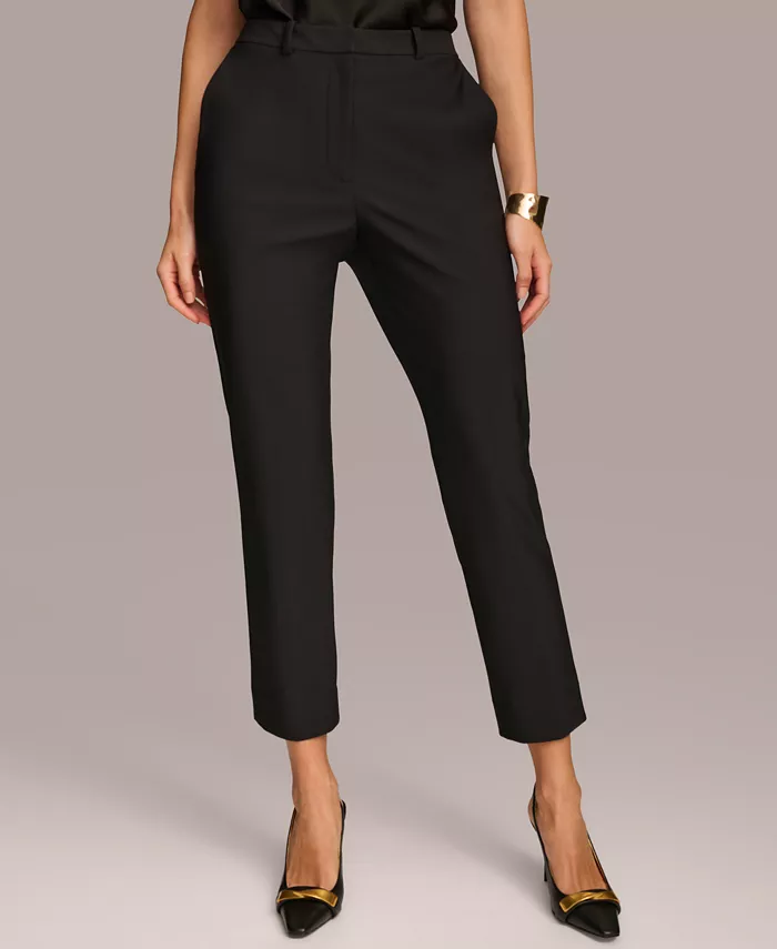 

Женские классические брюки прямого кроя Donna Karan New York, черный