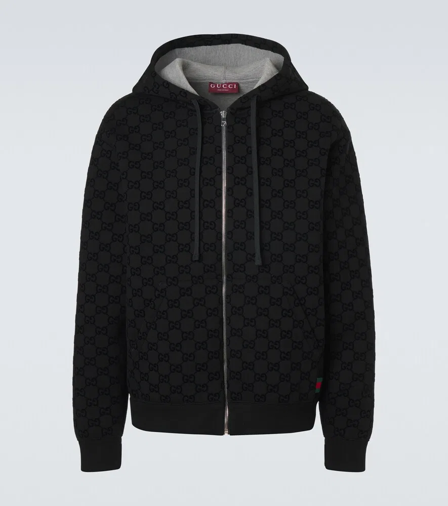 Толстовка Gucci GG с капюшоном, черная