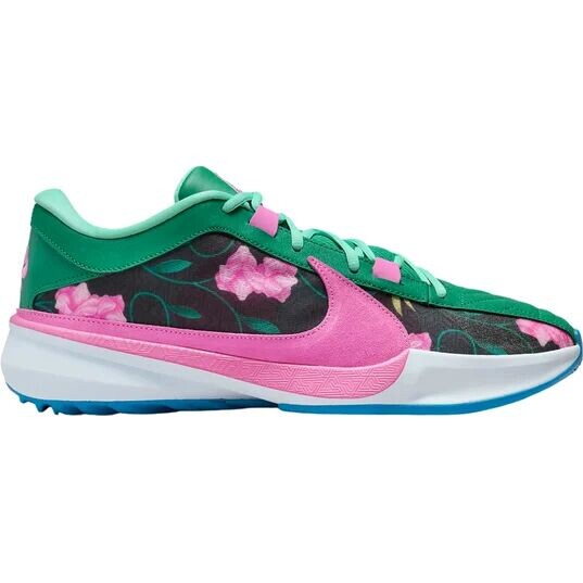 

Баскетбольные кроссовки Zoom Freak 5 Цветочный Nike, цвет Fotoblau/Schwarz/Pink/Rosa Schaum/Blau Getönt/Grün