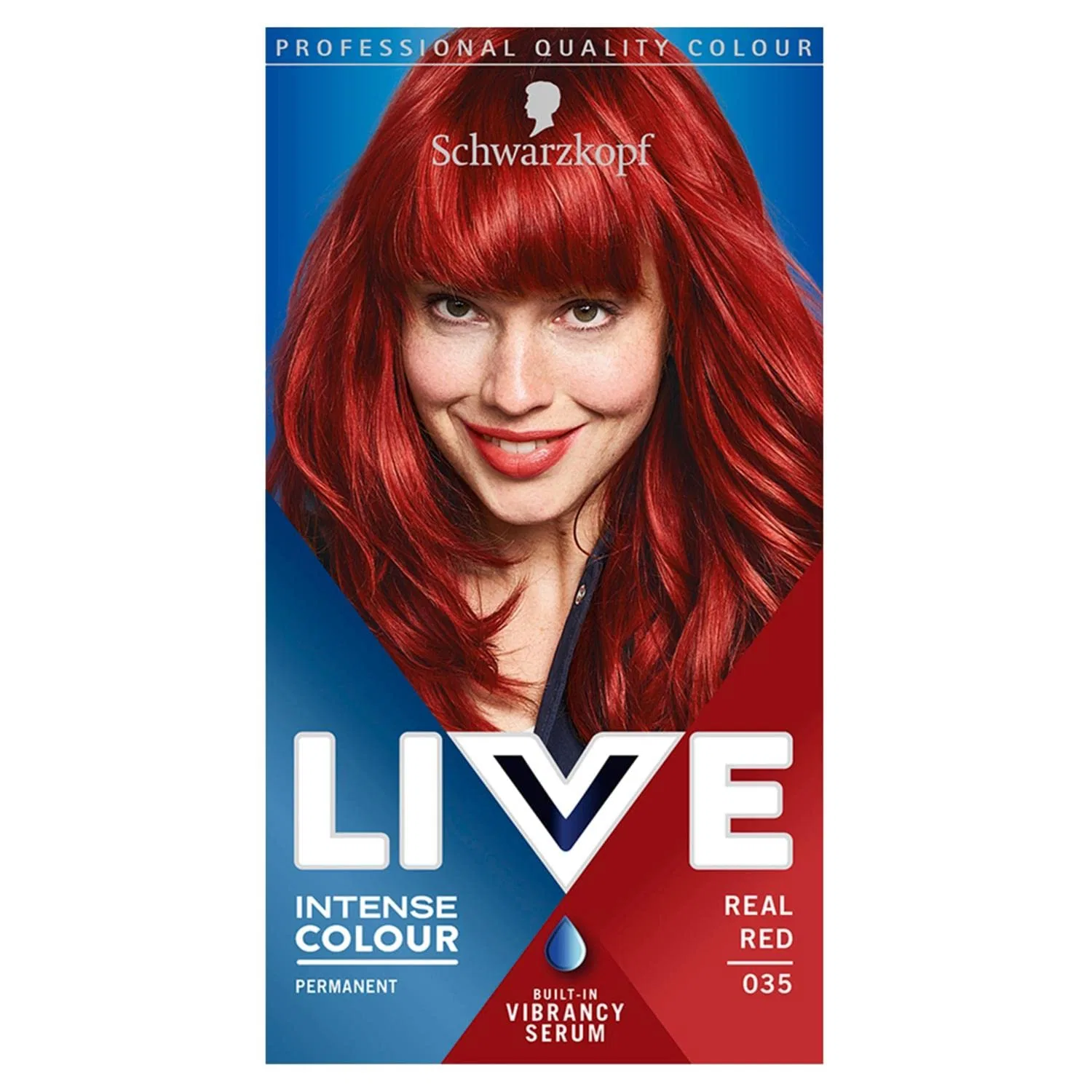 Стойкая краска для волос Schwarzkopf Live Intense Colour 035 Real Red Dies&Das — фото 2