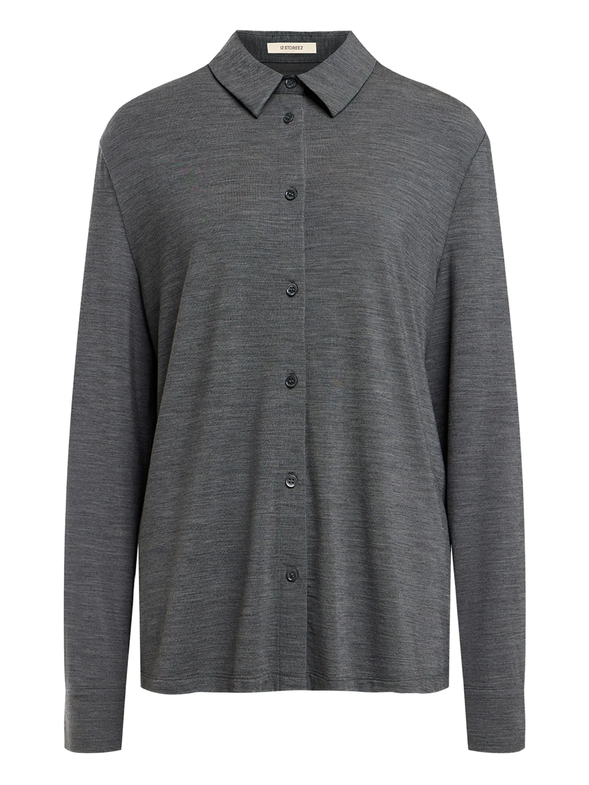 

Рубашка с длинными рукавами 12 Storeez, серый