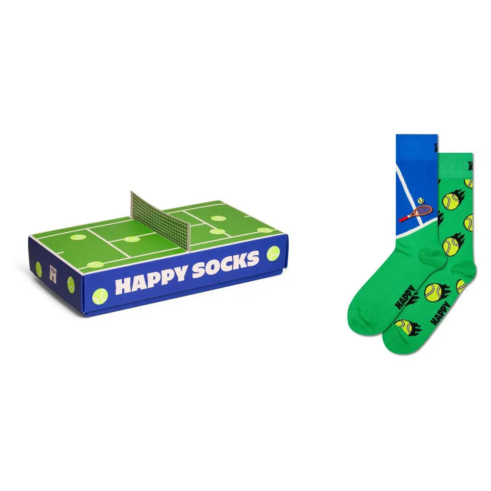

Носки 2 шт Happy Socks Tennis gift set crew, зеленый