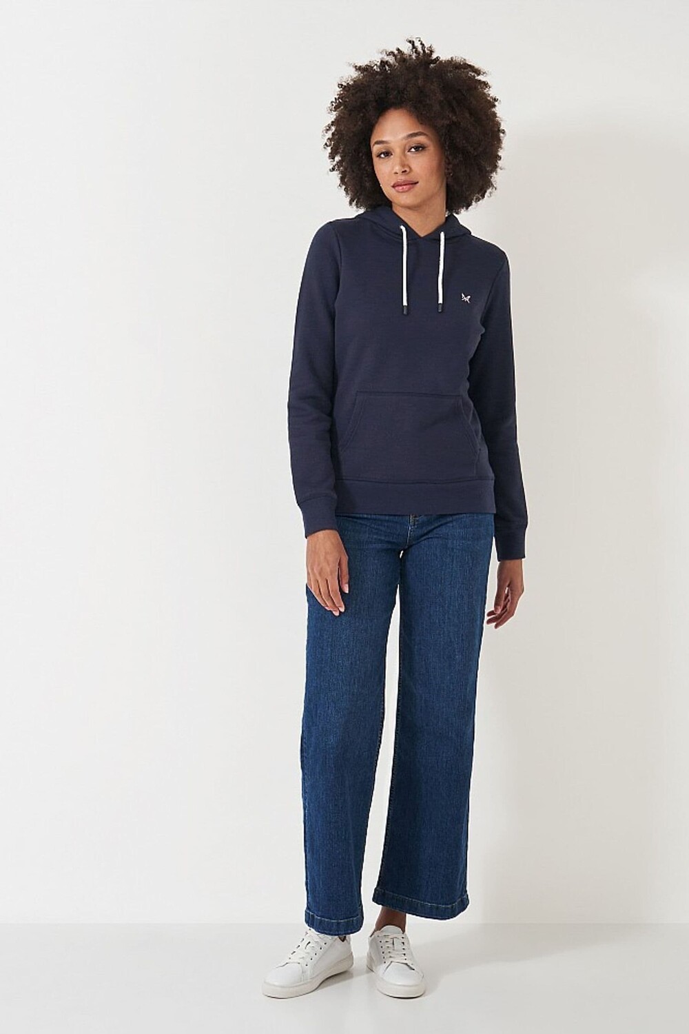 

Crew Clothes однотонная хлопковая толстовка с капюшоном обычного размера Crew Clothing Company, синий