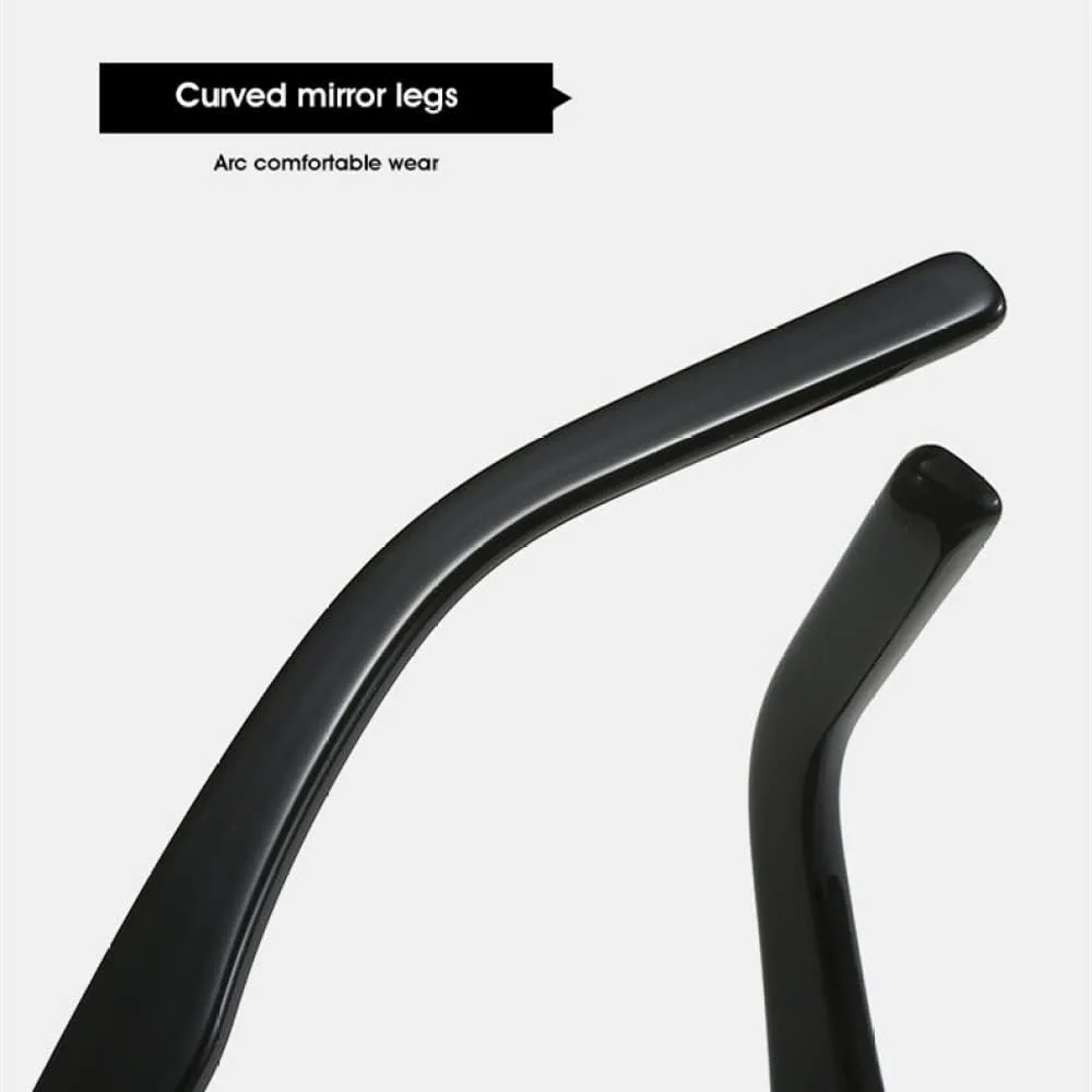 

Винтажные цельные солнцезащитные очки-щитки без оправы для женщин, большие мужские солнцезащитные очки с градиентной плоской линзой для вождения XLUMIO, White Gray