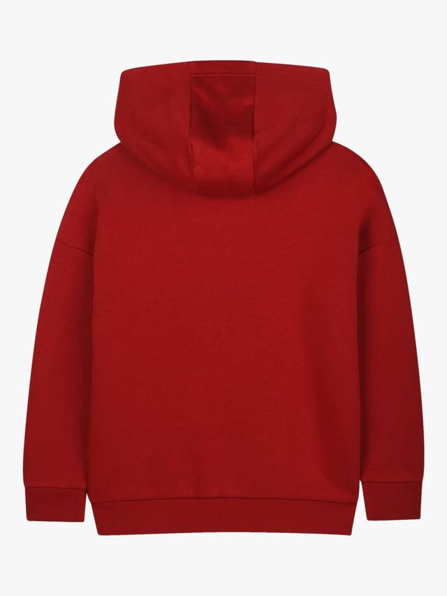 Детская толстовка BOSS с логотипом из хлопковой смеси HUGO BOSS, Dark Red — фото 2