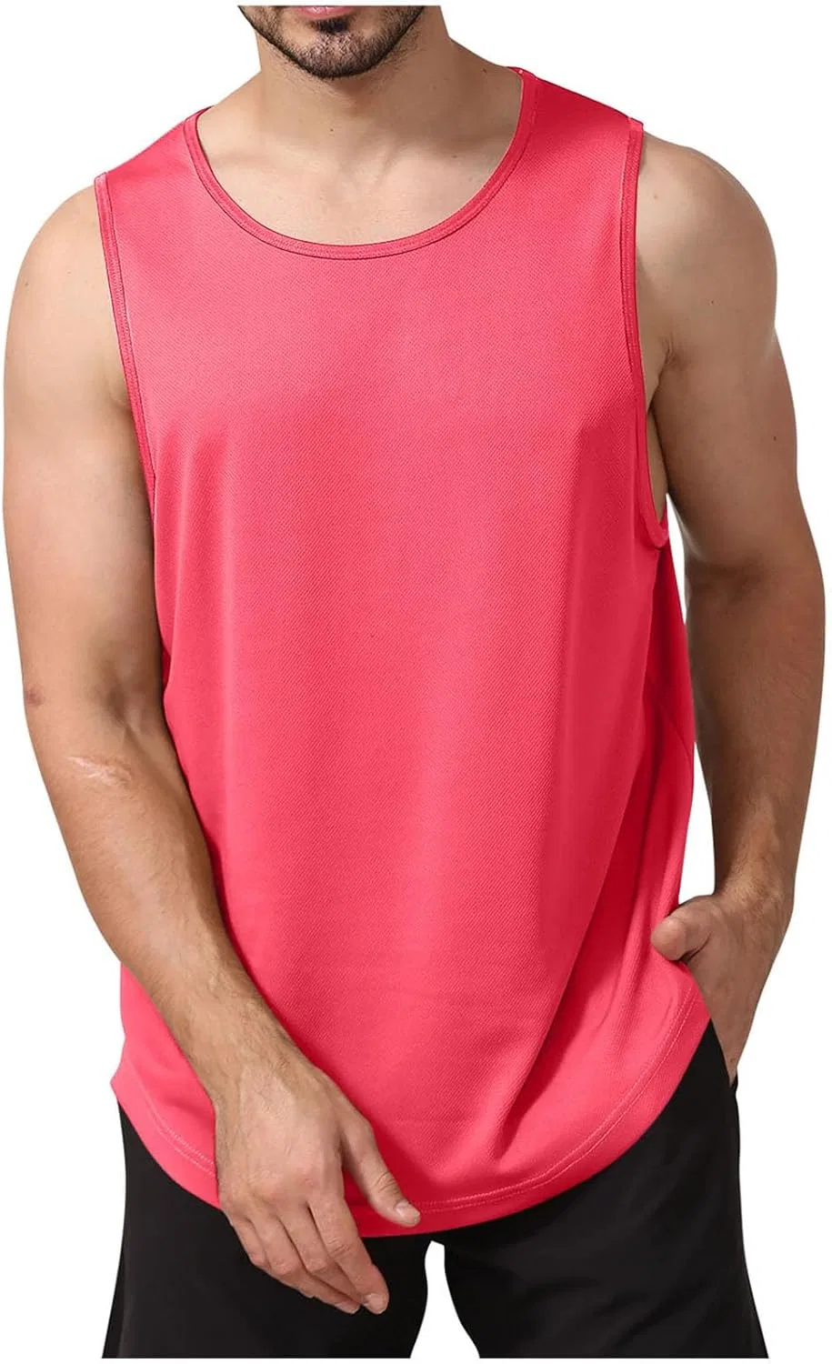 Мужская майка UPF 50+ A03_watermelon Red