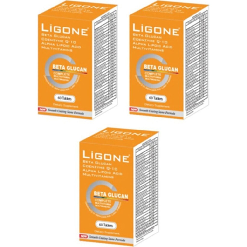 

Бета-глюкан мультивитамин Ligone, 3 упаковки по 30 капсул