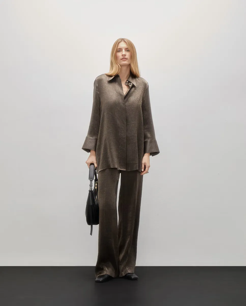 

Женская блузка с длинным рукавом Woman Limited El Corte Inglés, золотой