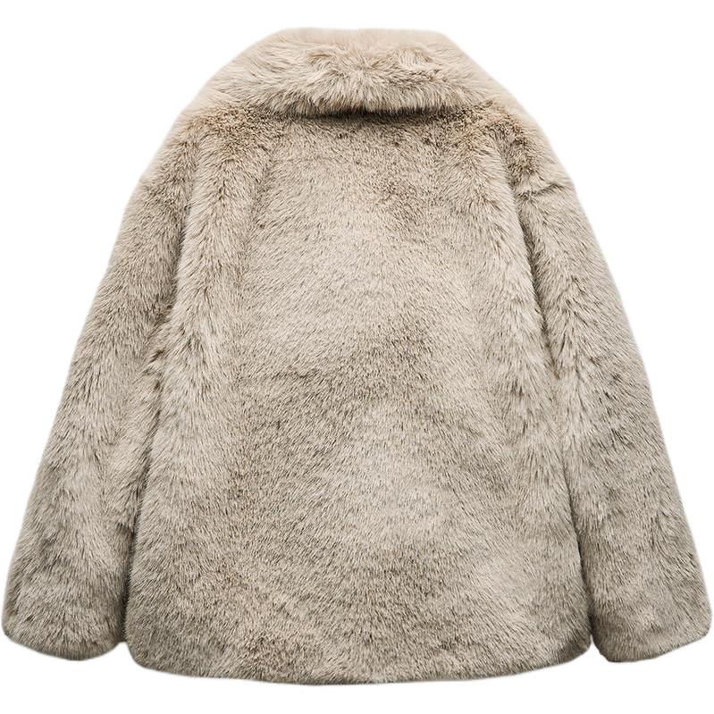 ZARA Куртка серии ZW женская в темно-бежевом цвете, Dark Taupe — фото 4