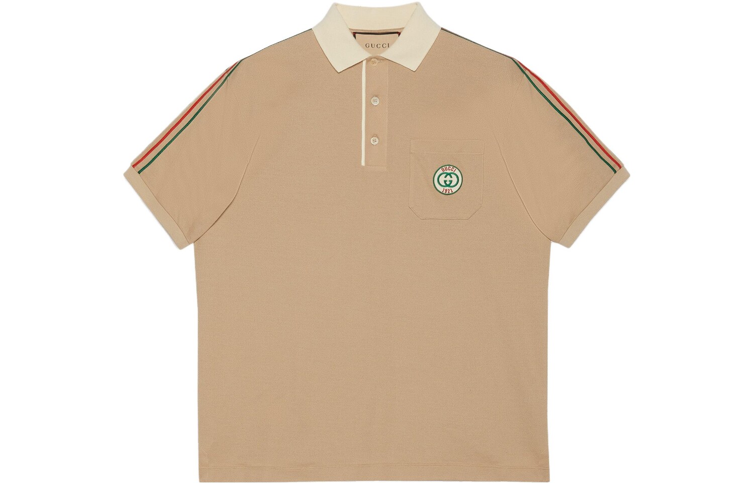 

Рубашка поло мужская хаки Gucci, хаки