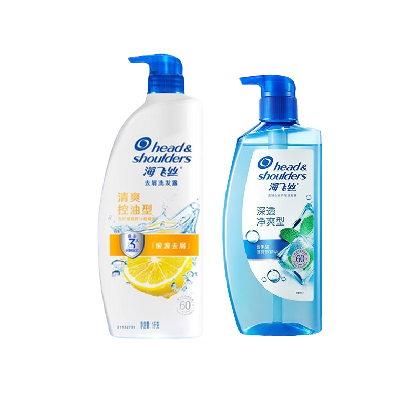 

Маслорегулирующий пушистый шампунь увлажняющее очищающее мыло аромат 670g+670g Head&shoulders, Two-Piece Set: Refreshing and Oil Control Shampoos 1000g+Deep Cleansing and Refreshing Shampoos 670g