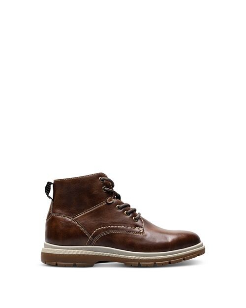 Ботинки для мальчиков Lookout Jr. со шнуровкой и простым носком Florsheim Kids, цвет Brown — фото 3
