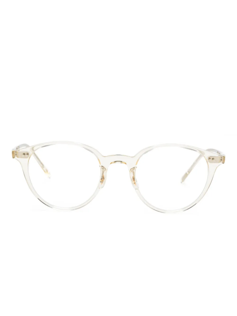 

Очки в круглой оправе Oliver Peoples, бежевый