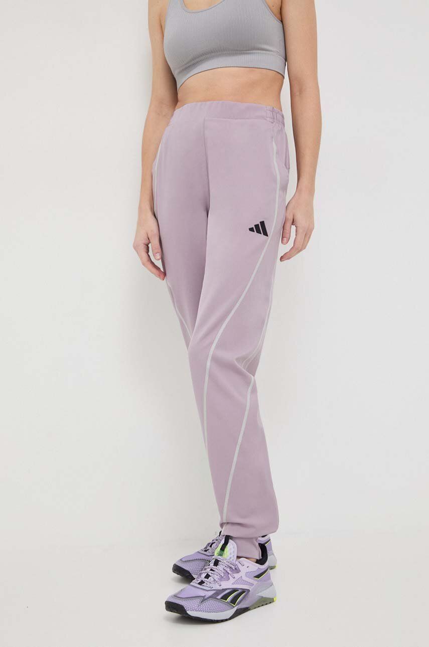 Тканые тренировочные брюки adidas Performance, розовый — фото 2