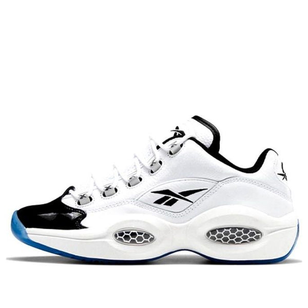 

Кроссовки question low 'patent black toe' Reebok, белый