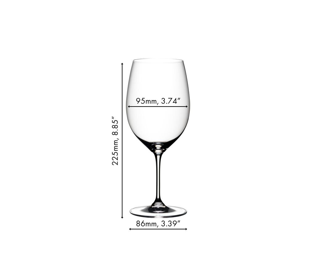 

Riedel - Бокал для красного вина Vinum Каберне Совиньон Мерло, набор из 2 шт, прозрачный