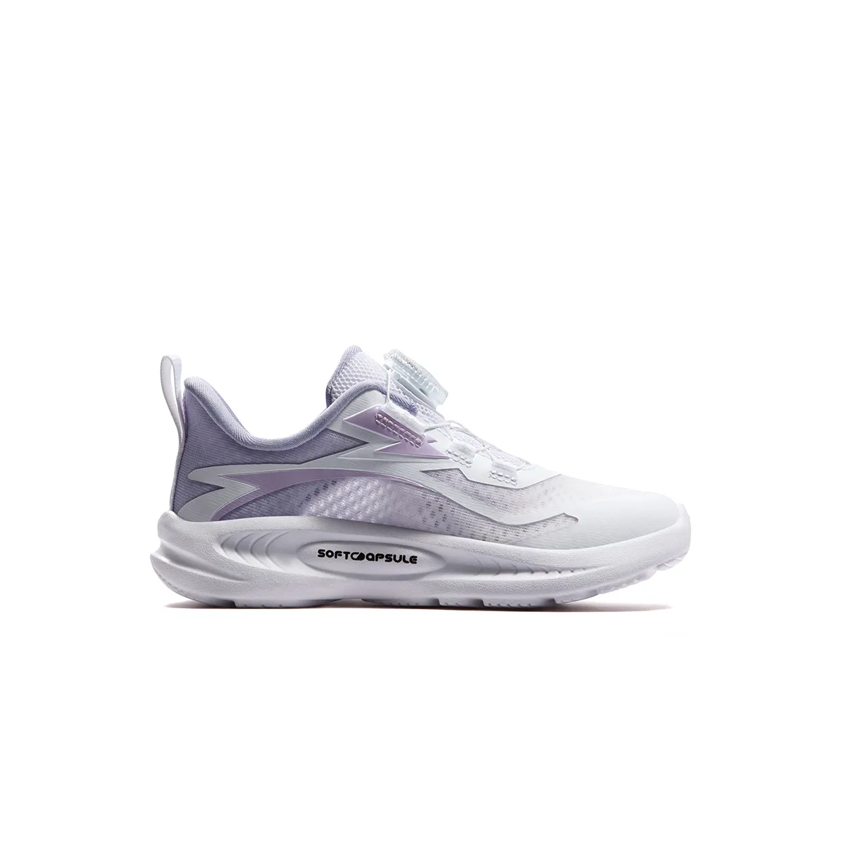 Кроссовки FILA Performance FPF Fabric Cushioning Breathable Running Shoes White/Heather Purple Kids' FILA KIDS, FILA White/Heather Purple — фото 3