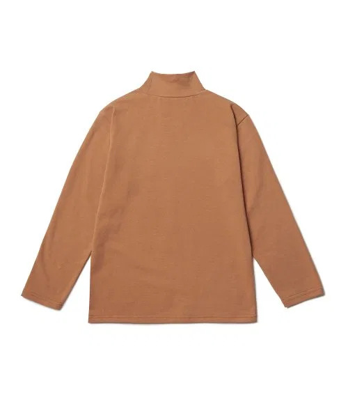 Детская футболка MUSINSA STANDARD KIDS с длинным рукавом и воротником-гольф — фото 3