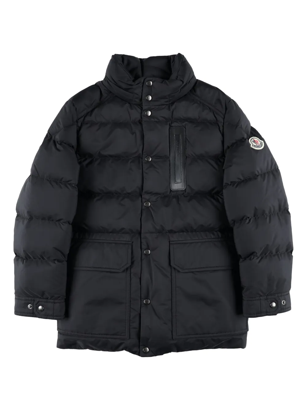 

Пуховик Klopas с логотипом Moncler Enfant, черный